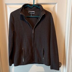 Karen Scott Charcoal Quilted Jacket